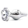 Generique Plug Bijou Leaf 7 x 2.7cm Transparent